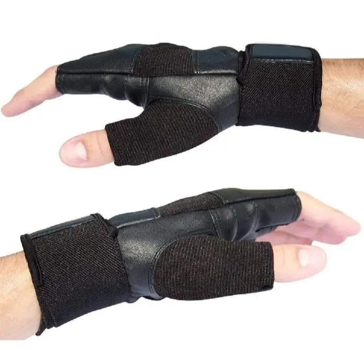 AT Sports Weightlifting Gym Gloves Fitness Wrist Wraps Exercise