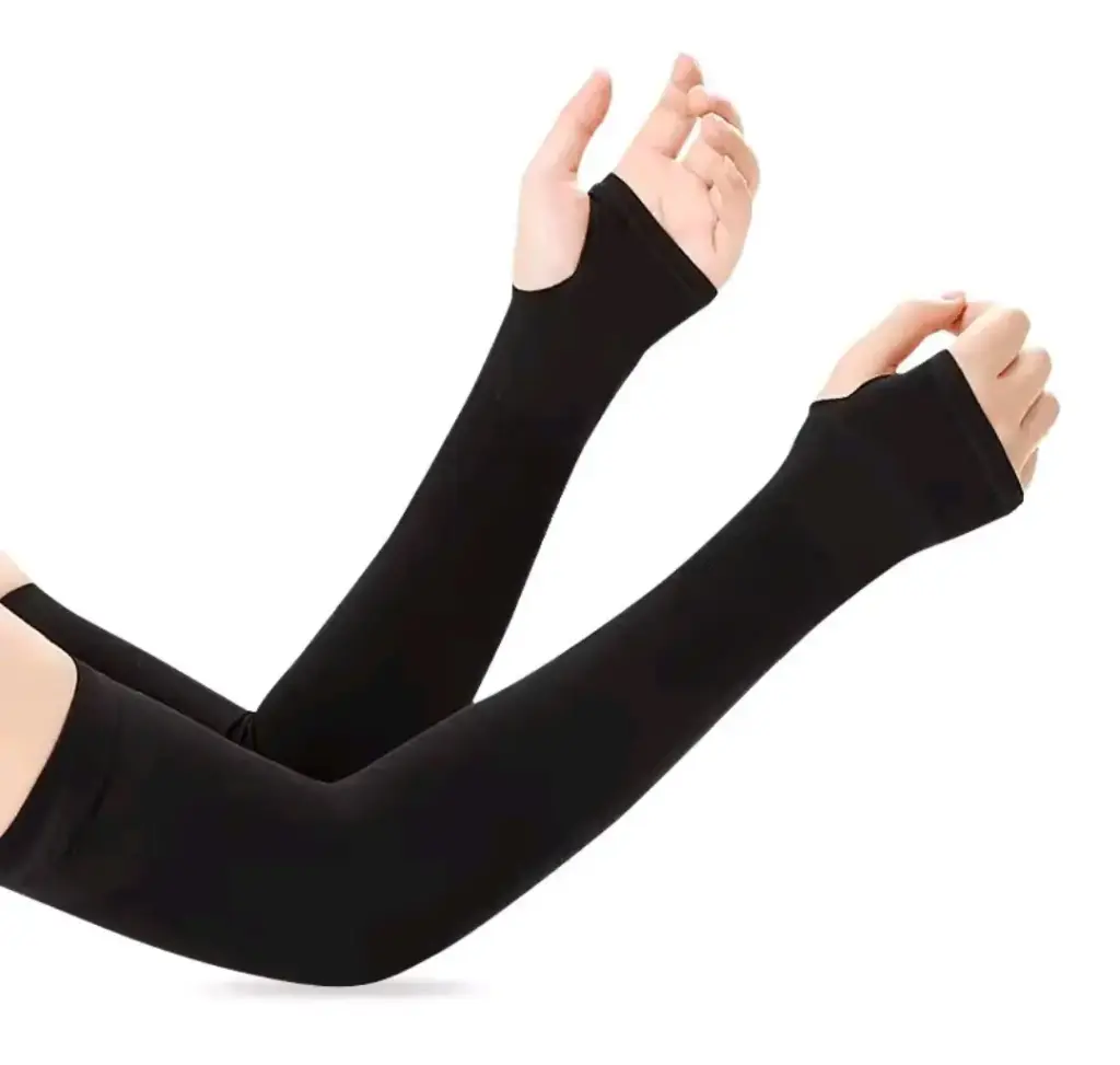 AT Sports UV Protection Arm Sleeves for Men & Women – Compression Cooling Sports Arm Warmers with Thumb Hole for Outdoor, Driving, Cycling, Running sleeve for outdoor activities sun rays protection arms sleeves