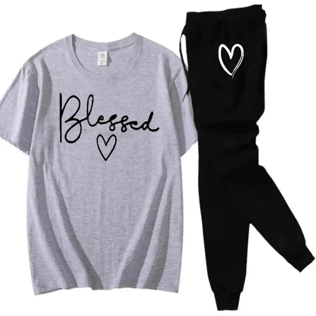 AT Sports Maroon Trendy Printed Tracksuit For Girls & Womens - Soft & Comfortable Fabric T Shirt & Trouser Printed Tracksuit