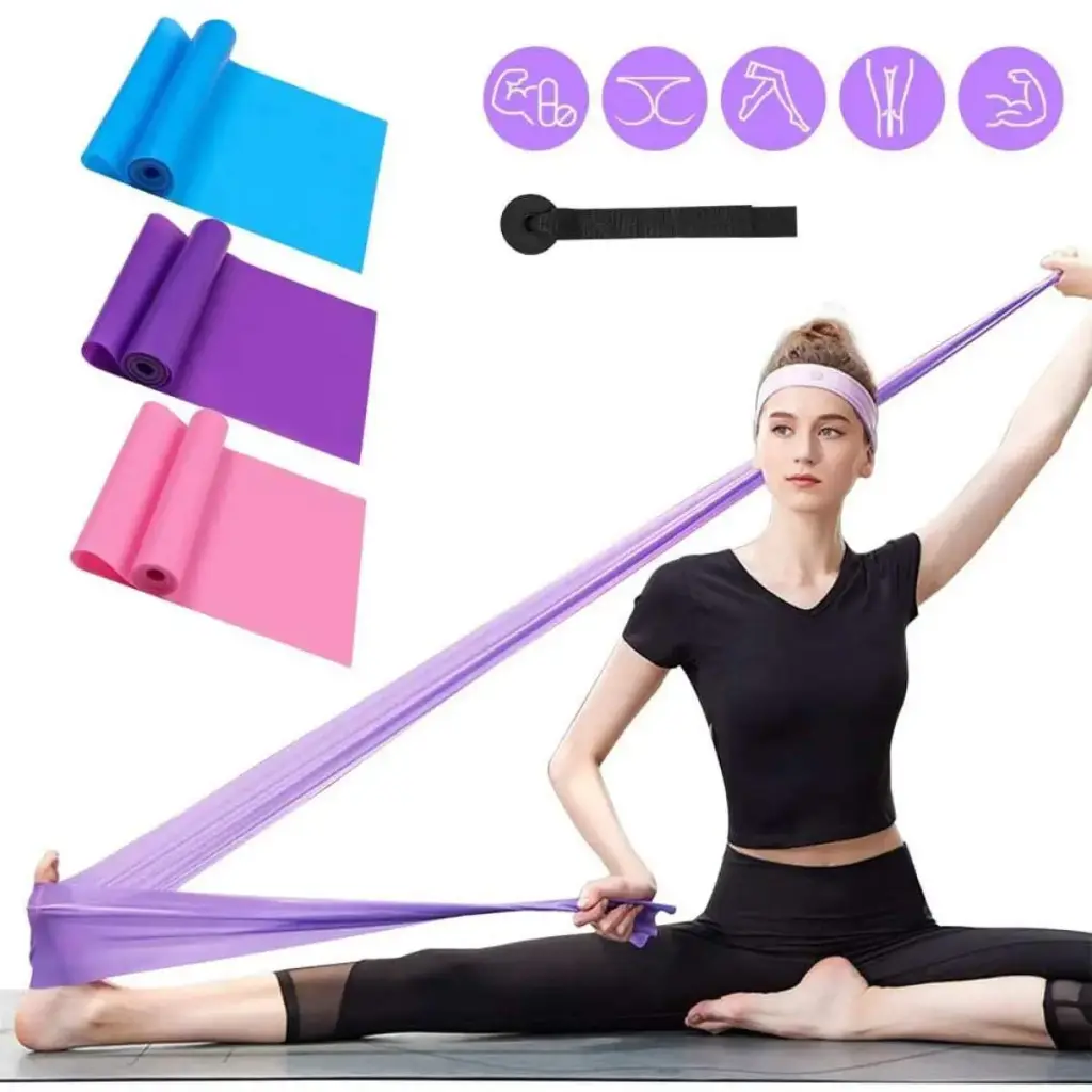 AT Sports Latex Elastic Rubber Resistance Bands for Upper & Lower Body & Core Exercise at-Home Workouts, and Rehab