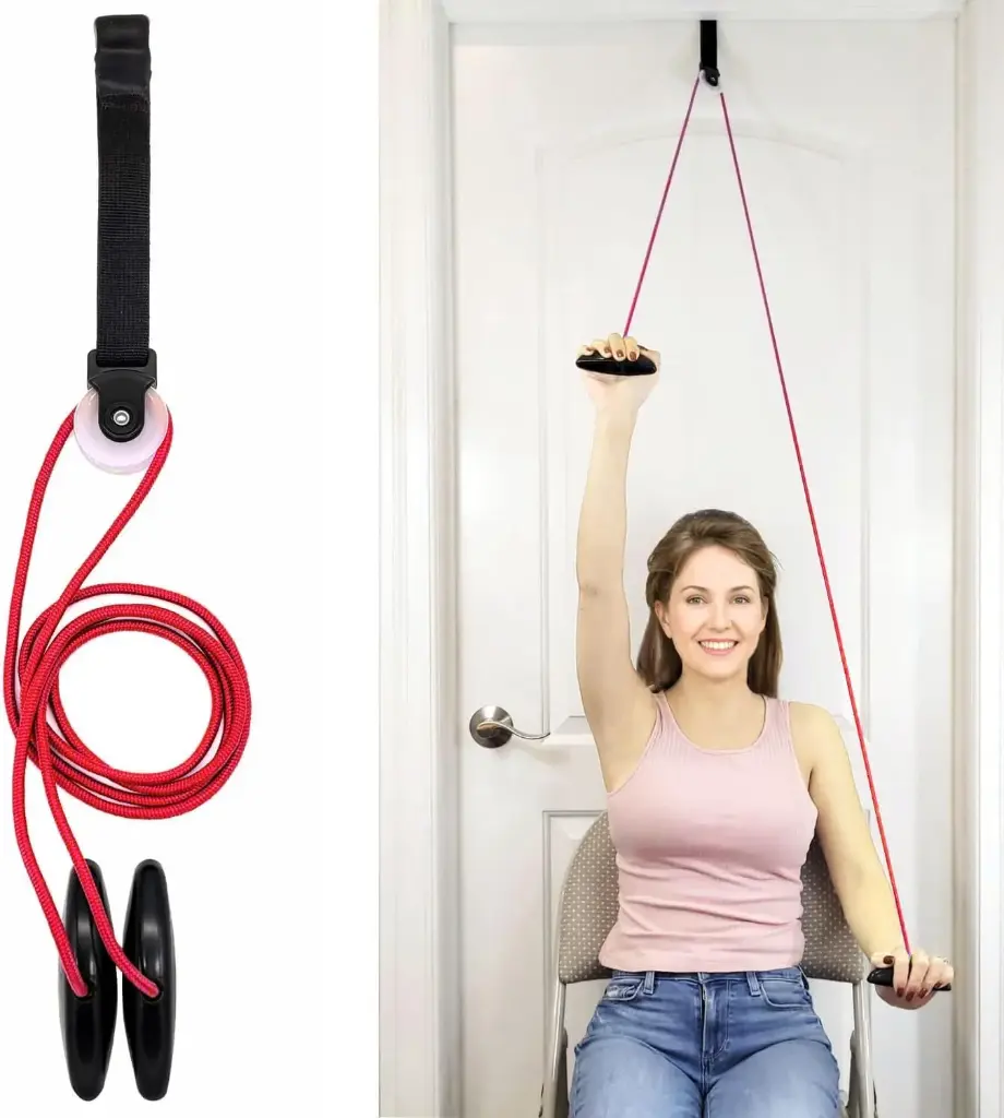LiftAid Shoulder Pulley for Physical Therapy Improves Shoulder Strength & Range of Motion Reduces Pain
