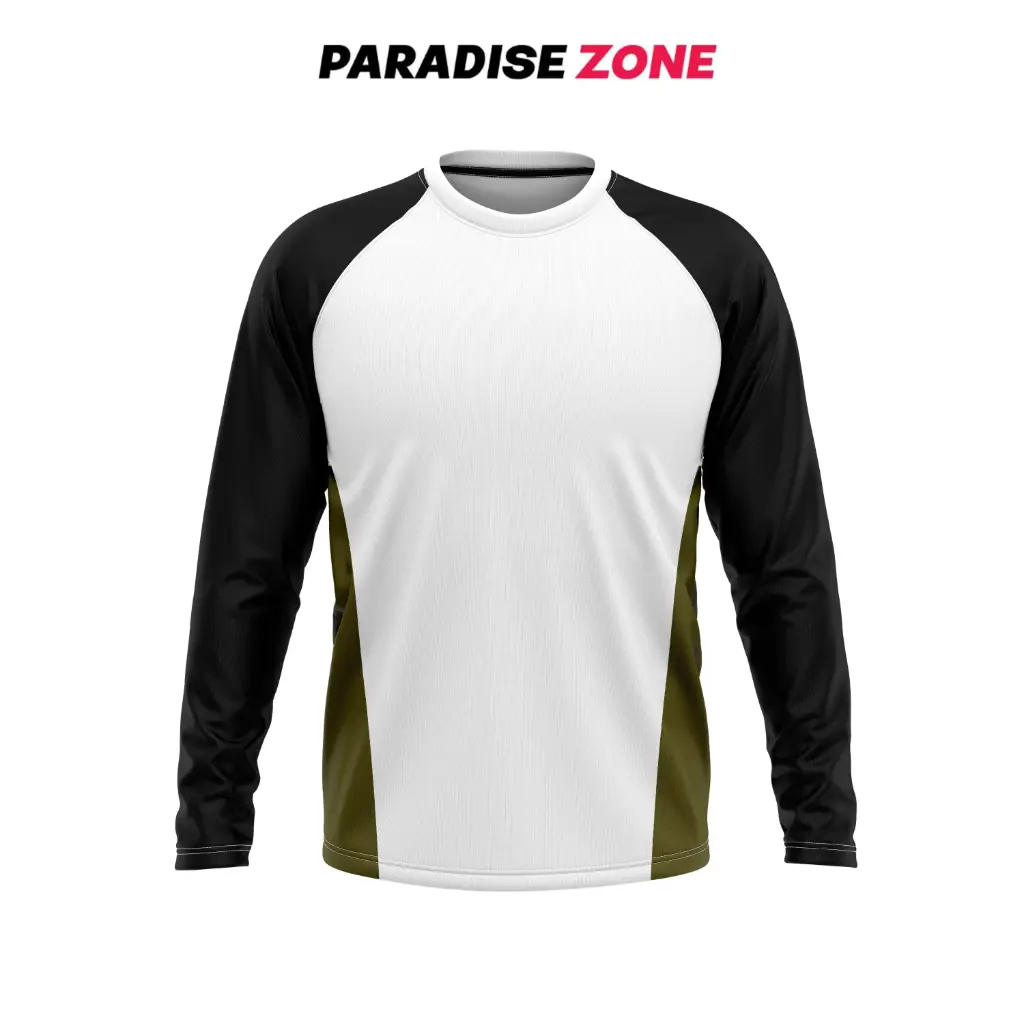 Paradise Zone New Long Sleeve Reglan Side Panel Printed Tshirt For Men (M)