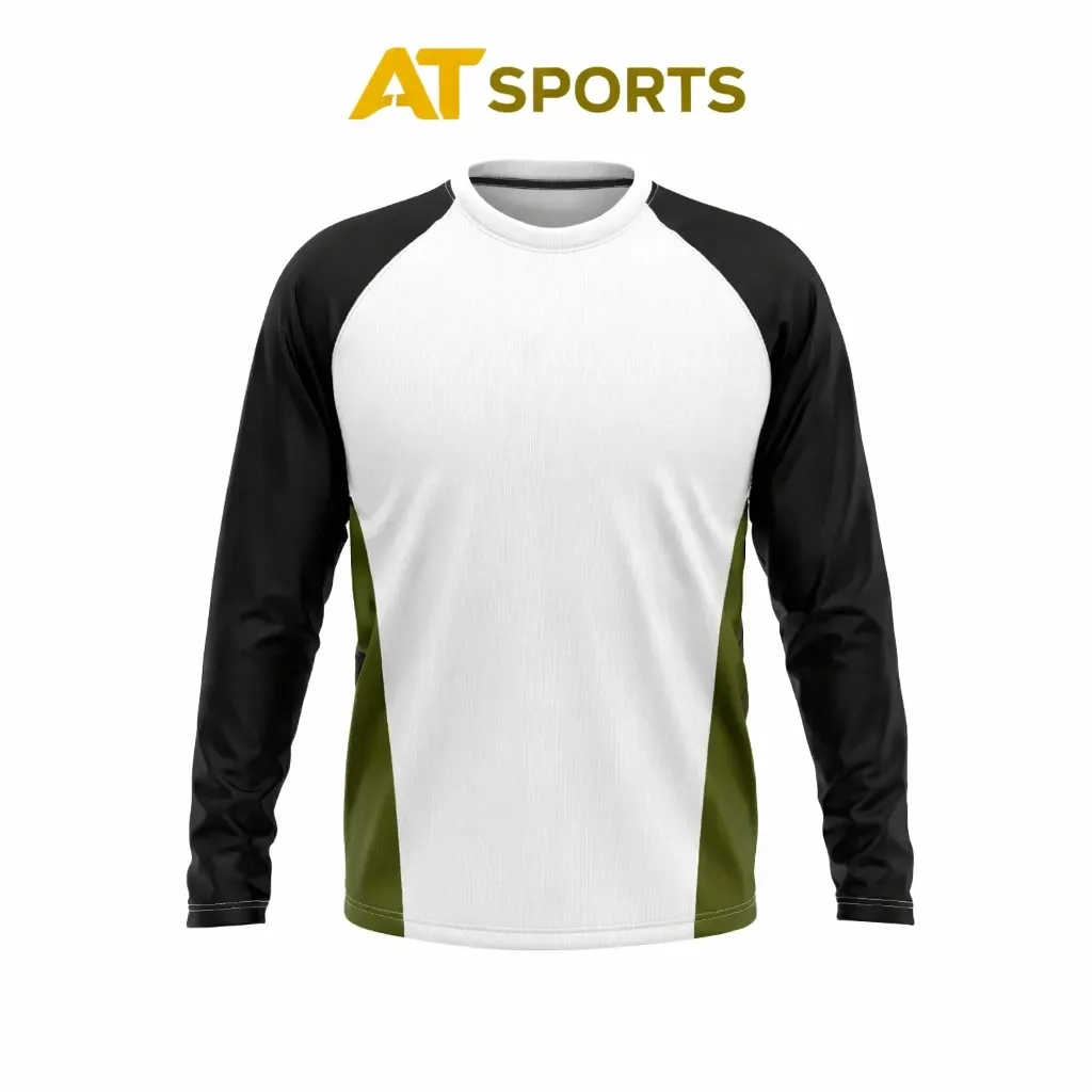 AT Sports New Long Sleeve Reglan Side Panel Printed Tshirt For Men
