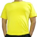 Yellow Cotton Half Sleeve Tshirt