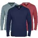 Mens V Neck Full Sleeve T-Shirts, Comfortable Full Sleeves Vee Neck Shirts for Gym, Running, Workout & Casual Wear by FULL TIME SPORTS