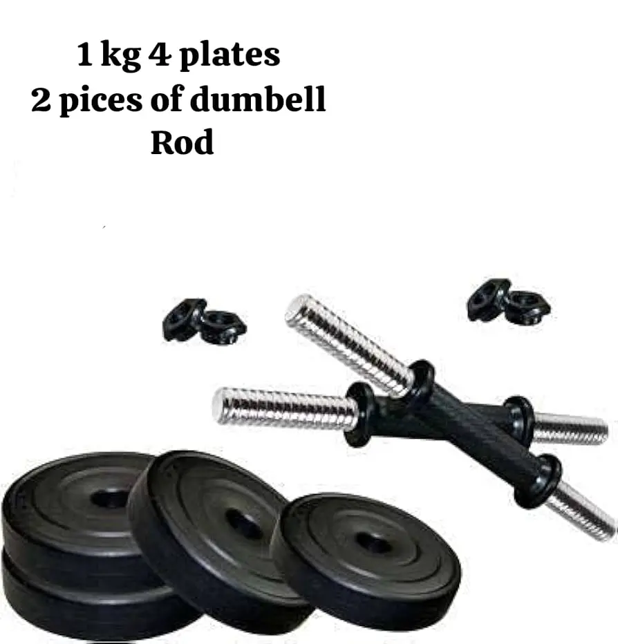 6 piece rubber dumbell adjustable dumbell kit gym kit