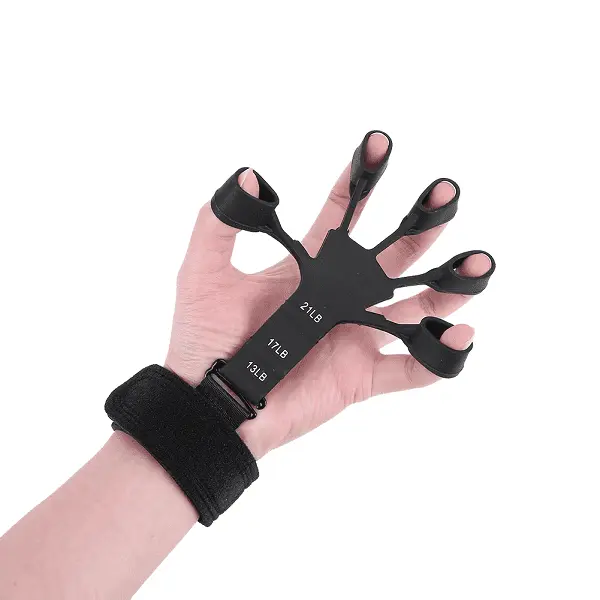 AT Sports Finger Exerciser Hand Strengthener Hand Trainer Tool | Silicone Finger Gripper | Finger Gripper, Finger Exerciser | Exerciser Tool For Musicians, Athletes, and Anyone