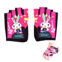AT Sports Bike Bicycle Gloves Kids Child Rabbit Outdoor Sports Non Slip Half Finger Gloves SUPER BABY