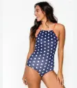 Swim Suit For Girls Stretchable Comfortable Beautiful Polka Dot Design