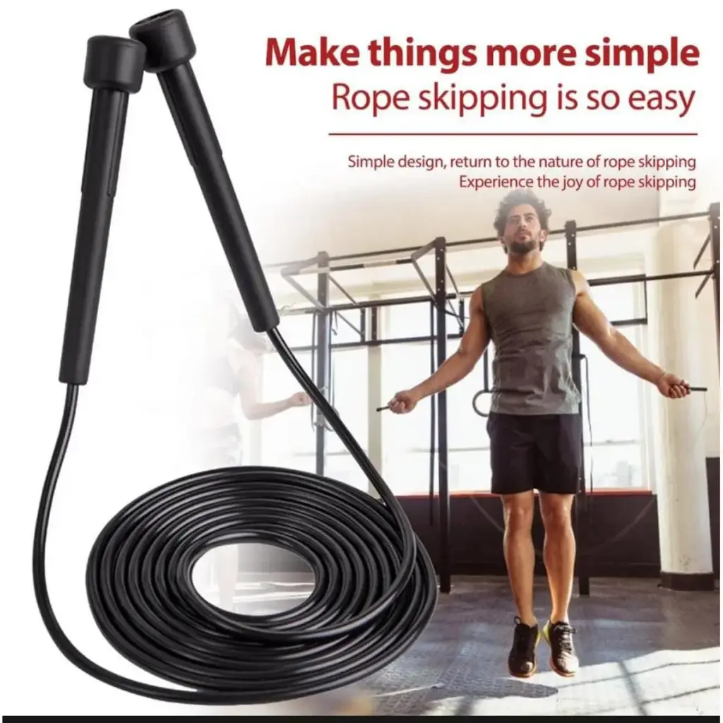 AT Sports Jumping Skipping Rope for adults weight loss and burn calories fitness game boys and girls gym training (9ft Anti slip)
