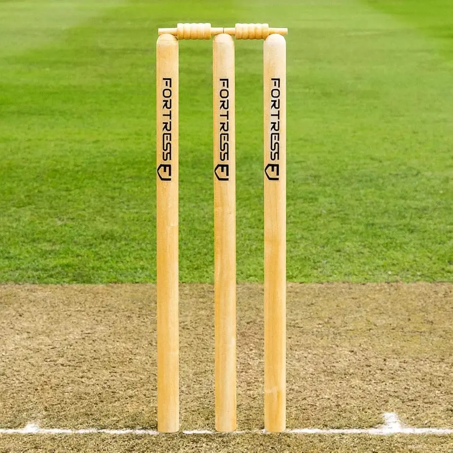 AT Sports Wooden Cricket Stumps [ICC Regulation] – Club & County Senior Stumps TM Sports1