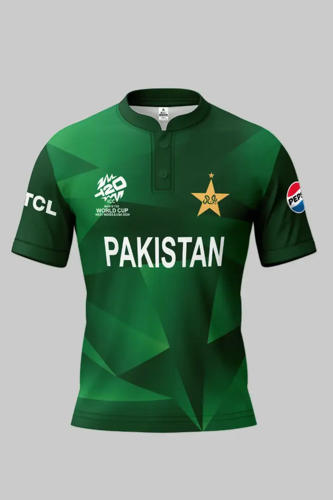 Pakistan World Cup T20 Jersey 2024 | Official World Cup T20 Shirt For Men & Women | Pakistan Matrix Jersey 2024 (S)