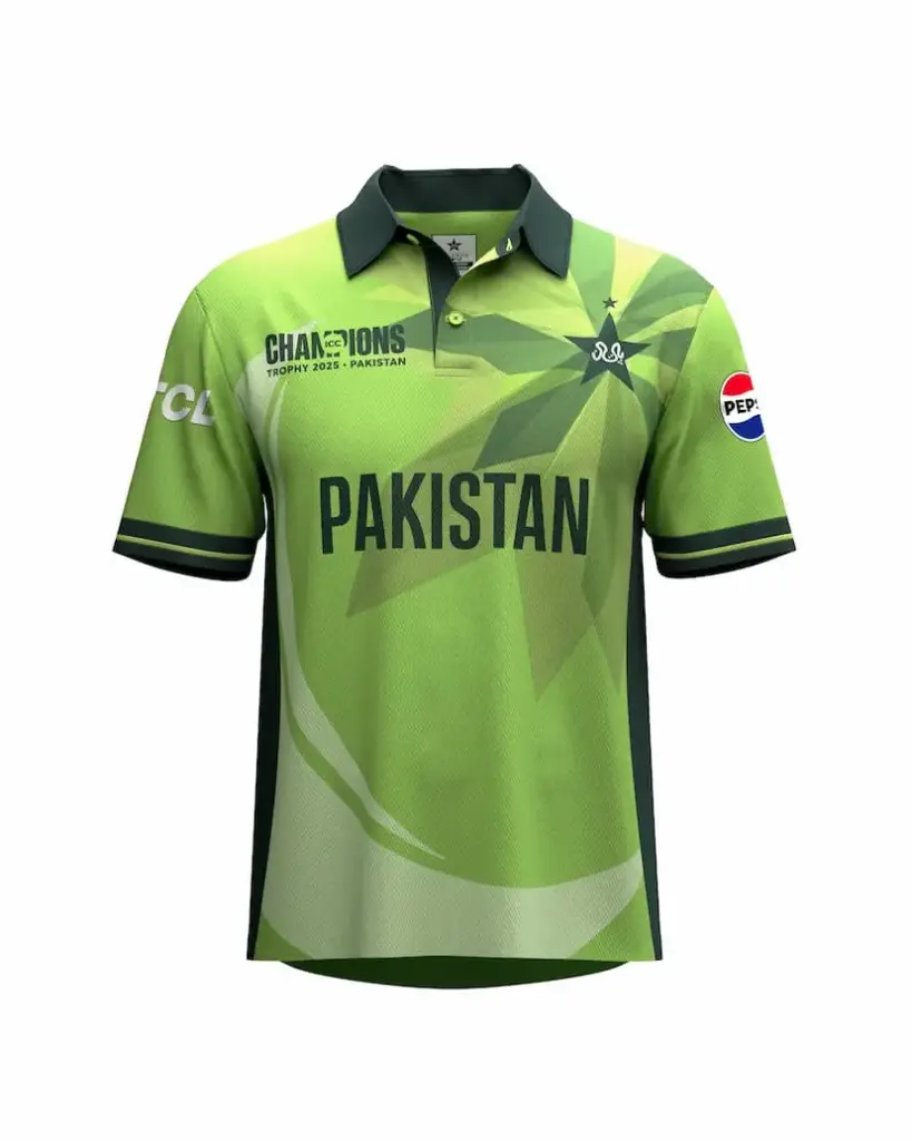 AT Sports Pakistan Champions Trophy 2025 Jersey – Official Cricket Shirt | Men’s & Youth Sizes | High-Quality Fabric | Supporter Edition