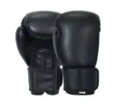 Boxing Gloves Black Protection w/Wrist Fit for Boxing MMA Muay Thai or Fighting Sports