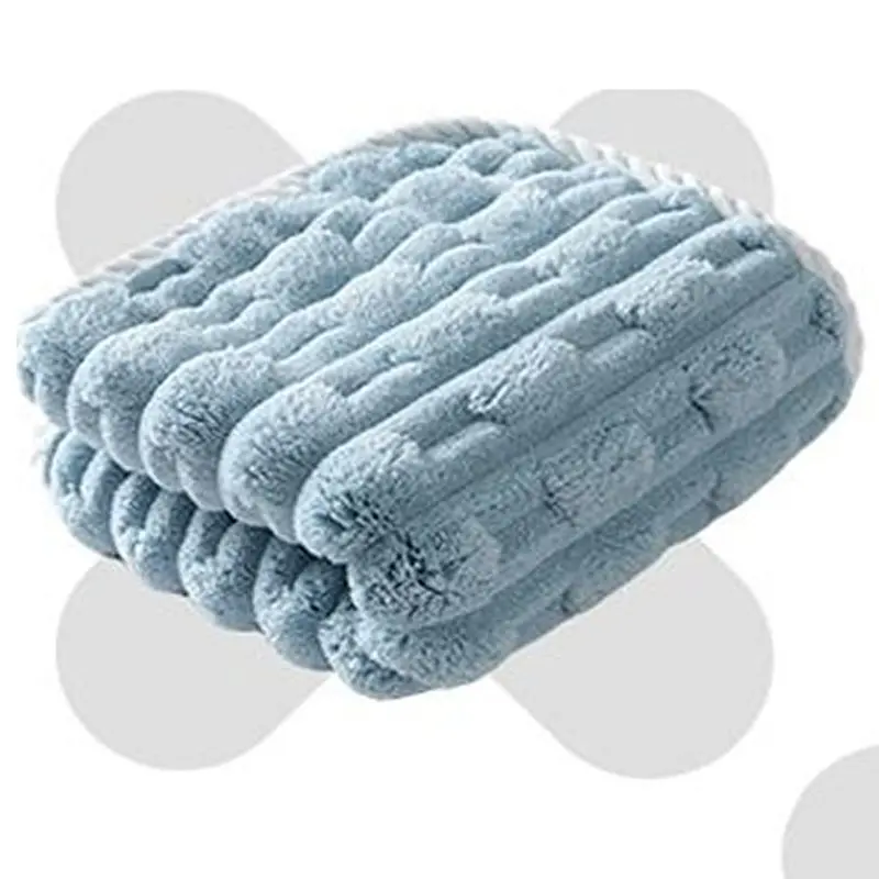 AT Sports Coral Velvet Bathroom Household Towel Soft Beach Towel Gym Long Sweat Towel Luolong (Cream)