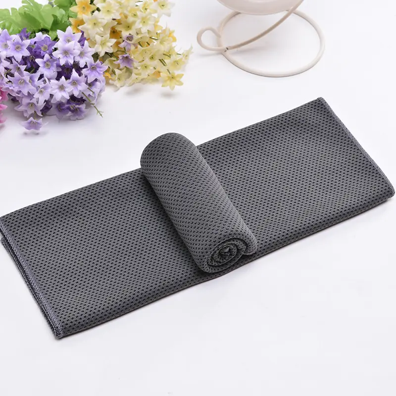 AT Sports Instant Cooling Towel ICE Cold Cool Golf Cycling Gym Sport Outdoor Double Layers (Blue)